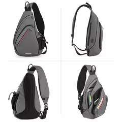 Imagem do Mixi-Mochila de Ombro para Homens e Mulheres, Bolsa Crossbody Sling USB, Meninos Ciclismo, Esportes, Viagem, Moda Versátil, Bolsa de Estudante