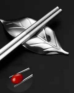 Japonês pauzinhos festival 316 inoxidável metal comida varas de alimentos comida rápida macarronetes sushi pauzinhos máquina de lavar louça utensílios de mesa segura barra