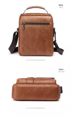 Bolsa de Ombro de Couro PU Masculina, Bolsas Crossbody, Business Flap, Mensageiro Sólido Masculino, Bolsa de Viagem, iPad, 9.7 ", iPad, Brand na internet