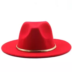 Chapéu alto Derby Igreja simples aba larga para homens e mulheres, Panamá Solid Felt Fedoras, Fedoras preto e verde, Boné de lã artificial Jazz Blend na internet