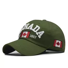 Boné de beisebol de algodão lavado para homens e mulheres, eu amo o Canadá, chapéu snapback para o pai, boné casual bordado, novo