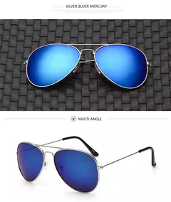 Duplo Ponte Aviação óculos de sol, Mulheres Aviat, Alloy Frame, Polarizados Óculos de sol espelho, Feminino e Masculino Eyewear, UV400, Novo, 2022 - loja online