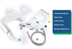 SAMODRA-Bidé Sanitário Ultra-Slim, Acessório Do Assento Sanitário, Entrada De Latão, Pressão De Água Ajustável, Chuveiro Higiênico Do Banheiro - comprar online