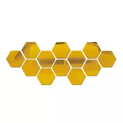 Imagem do Hexagon 3D Espelho Adesivo de Parede, Sala Adesivos, Decoração do Quarto, Banheiro, Decoração de Casa, Vários tamanhos, DIY TV Fundo