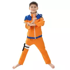 Clássico Anime Cosplay Trajes para Crianças, Juvenil, Uzumaki, Naruto, Tamanho Europeu, Frete Grátis - loja online