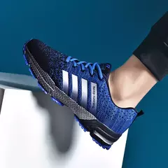 Imagem do High top sock homens tênis de renda sapatos casuais tênis macio casal plana caminhada tênis de treinamento esporte correndo zapatillas 2021