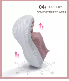 Tênis slip-on vulcanizados para mulheres, sapatos baixos, mocassins ambulantes, plus size 42, alta qualidade - loja online