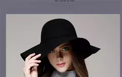 Wide Brim Fedora Chapéus para Mulheres e Homens, Felt Bowler, Hawkins, Ladies 'Trilby, Feminino, Jazz, Igreja, Padrinho, Sombrero Caps, Lã - comprar online