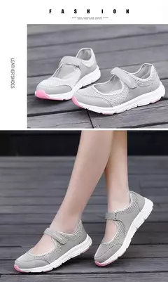 Tênis respirável malha para mulheres, sapatos de verão, vulcanizar, andar, para senhoras - comprar online