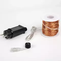 200m 2000leds fio de cobre luzes da corda de fadas wateproof plug in adaptador para festa de natal ao ar livre decoração de casamento de férias - comprar online