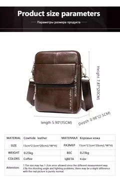 Luufan-bolsa de ombro de couro genuíno masculina, pequenos sacos mensageiro, mini bolsa tiracolo de viagem masculina, nova moda, 2020 na internet