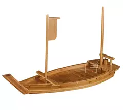 Barco do sashimi de madeira para o sushi, placa do sashimi, placa do sushi, talheres japoneses, ferramenta da cozinha, novo