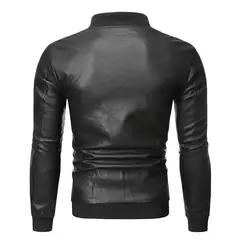 Jaqueta de motocicleta Slim Fit masculina, jaquetas de couro falso, jaquetas PU quentes, roupas de marca, casaco de inverno S a 3XL, 2023 - Wolf Magazine