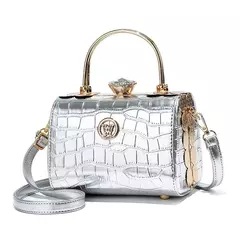 Bolsa De Noiva De Couro Brilhante para Senhoras, Pequena Bolsa De Ombro Quadrada, Saco Do Mensageiro, de Alta Qualidade, Marca De Moda, Designer, Novo - comprar online