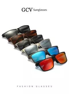 GCV-Óculos Polarizados Masculinos, Óculos De Sol De Magnésio De Alumínio, Tons Retangulares, Masculino UV400, Óculos De Condução na internet