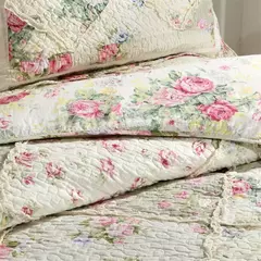Coreano floral xadrez retalhos colcha para cama duplo algodão acolchoado conjunto capa de cama colcha verão fronhas artesanal