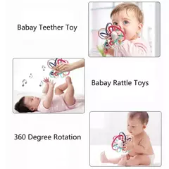 Baby Chocalhos Brinquedos Newborn Sensory Teether Baby Development Games Brinquedos Infantis Educacionais Para Bebês Brinquedos Do Bebê 0 6 12 Meses