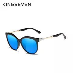 KINGSEVEN Óculos polarizados femininos, lente gradiente, óculos de sol de luxo, marca 2022