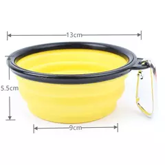 Tigelas dobráveis portáteis para cães, tigela de água de silicone para alimentos, acessórios para animais de estimação, viagem ao ar livre, tigelas alimentares para cães, gatos, filhotes