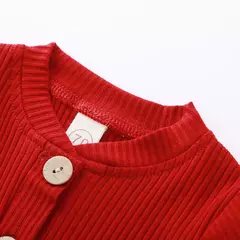 Conjunto de bodysuits de manga comprida e calças elásticas para bebé, com nervuras, xadrez, roupa sólida, infantil, recém-nascido, menina, menino, primavera, outono, 2 peças