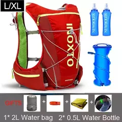 Mochila para homens e mulheres, sacos de esporte ao ar livre, trilha, maratona, corrida, caminhada, opção, bolsa de água, frasco, 8L - loja online