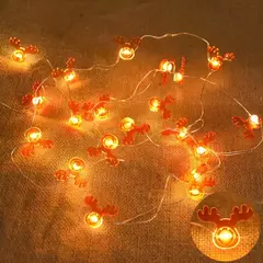 2m 20led papai noel floco de neve led luz corda decoração de natal para casa ornamento da árvore de natal 2024 navidad crianças presente ano novo - comprar online