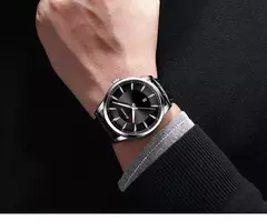 CURREN-Relógios masculinos de quartzo com pulseira de couro, marca de luxo superior, relógio de negócios, novo - comprar online
