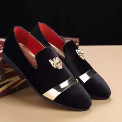 Sapatos masculinos mocassins de metal, loafers para festa de casamento, macio, dourados, estojos de metal, atacado de fábrica, dropshipping, st359 na internet