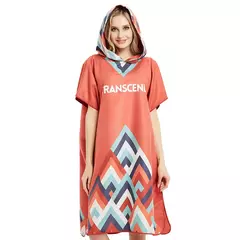HOTMANGO-Toalha Poncho de Microfibra, Traje Surf Beach, Roupete de Banho com Capuz, Atividades Impermeáveis, Homens e Mulheres Adultos