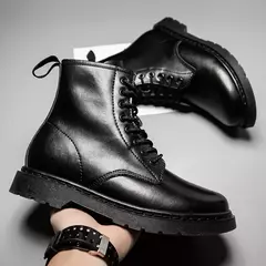 Botas de couro casuais masculinas, borracha de alta qualidade, equipamento de equitação, nova moda, inverno 2020 na internet