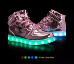 Tamanho 25-46 led sapatos com luzes brilhantes led chinelos para crianças & adulto feminino tenis para crianças meninos meninas sapatilhas luminosas - comprar online