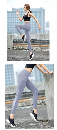 Calça legging feminina fitness, cintura alta, elástica, respirável, confortável, para corrida, academia, yoga - loja online