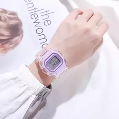 Luxo feminino rosa ouro silicone relógios moda feminina led relógio digital casual senhoras relógio eletrônico reloj mujer 2022 - comprar online