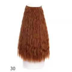 Allaosify extensões de cabelo sintético 24 "fio invisível sem clipe em extensões de cabelo linha de peixe secreta reta encaracolado peruca accessorie na internet