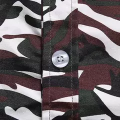 Imagem do Camisa havaiana de botão manga curta masculina, estampada em coqueiro, camisa Aloha, casual moda praia, plus size, verão, 5XL, 26 cores