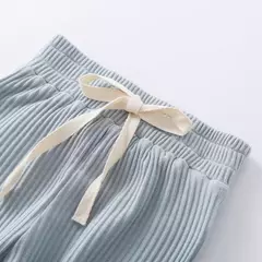 Conjunto de bodysuits de manga comprida e calças elásticas para bebé, com nervuras, xadrez, roupa sólida, infantil, recém-nascido, menina, menino, primavera, outono, 2 peças