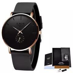 Lige-Relógio de quartzo ultrafino impermeável masculino, relógio simples, relógios esportivos, marca de topo, moda de luxo, novo, 2023 - comprar online