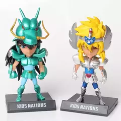 5 pçs/lote 11 CM Ouro Saint Seiya cavaleiros do zodíaco Shiryu Shun Jabu Hyoga Seiya PVC Action Figure Brinquedo Modelo Colecionável - loja online