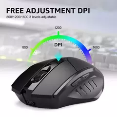 INPHIC-PM6 Mouse Recarregável Sem Fio, Compatível com Bluetooth, Office Mute, Suporte PC, Laptop, Tablet, Smartphone, Universal, 2.4G - Wolf Magazine