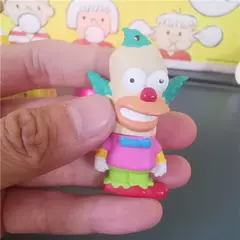 5-6cm simpsones anime estatueta kawaii homer marge bart lisa bonecas figura de ação bonito modelo brinquedos para menino menina crianças presente pingente