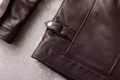 AYUNSUE-Jaqueta de couro real para homens, couro genuíno, roupas masculinas, casaco de outono, roupas