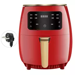 Tamanho da família elétrica fritadeiras de ar quente forno oilless fogão com lcd digital para tela de toque & antiaderente destacável 1 transporte da gota na internet