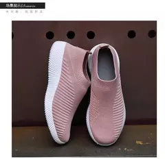 Imagem do Tênis slip-on vulcanizados para mulheres, sapatos baixos, mocassins ambulantes, plus size 42, alta qualidade
