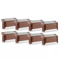 Impermeável LED Solar Stair Light, Jardim ao ar livre Passagem Pátio Terraço Guardrail Step Light, Luz Paisagem, 1 Pc, 4 Pcs, 10 Pcs, 20Pcs - comprar online