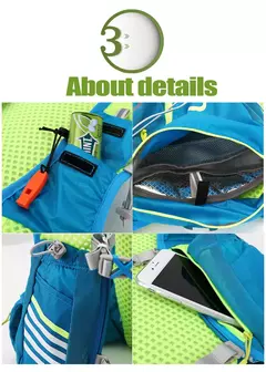 Mochila para homens e mulheres, sacos de esporte ao ar livre, trilha, maratona, corrida, caminhada, opção, bolsa de água, frasco, 8L - Wolf Magazine