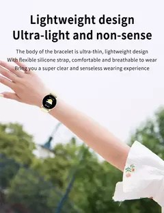 Bluetooth Smart Watch para Homens e Mulheres, Pulseira de Fitness, Monitor de Freqüência Cardíaca, Chamada, Esporte, iOS, Android - comprar online