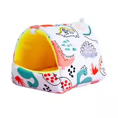 Imagem do Cute Cartoon Sleeping Bed for Pet, Mini Cage, Coelho, Esquilo, Ninho de cobaia, Ratos pequenos, Rato, Casa de hamster, Tapete macio quente, Inverno