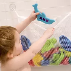 Qwz novo pato dos desenhos animados do bebê saco de malha do banheiro otário design para brinquedos de banho crianças formas animais pano areia brinquedos armazenamento net saco na internet