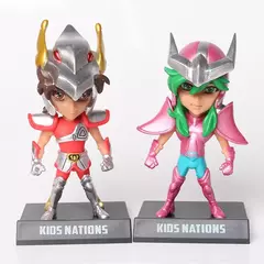 5 pçs/lote 11 CM Ouro Saint Seiya cavaleiros do zodíaco Shiryu Shun Jabu Hyoga Seiya PVC Action Figure Brinquedo Modelo Colecionável - comprar online