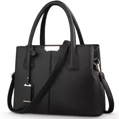 Bolsas de couro PU para mulheres, sacola grande para senhoras, bolsas de ombro q na internet